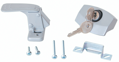 RV DESIGNER E311 DOOR LATCH W/LOCKLGHT.SILVER